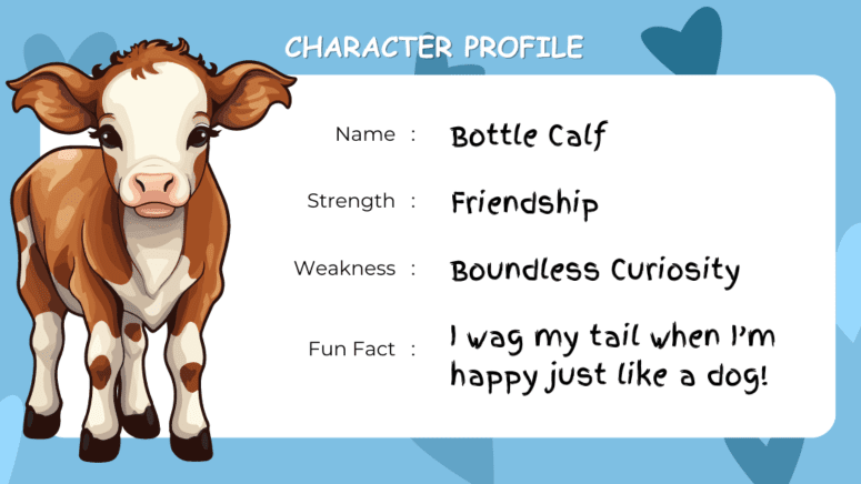 bottle calf character profile